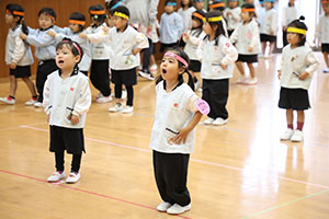 リズムフェスティバルの活動　年少Aチーム