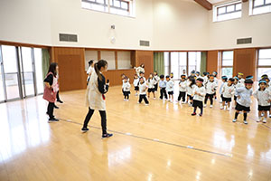 リズムフェスティバルの活動　年少Aチーム