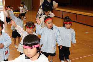 リズムフェスティバルの活動　年少Bチーム