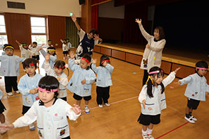 リズムフェスティバルの活動　年少Bチーム