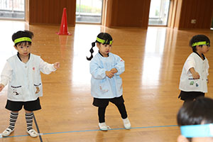 リズムフェスティバルの活動　年少Bチーム