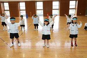 リズムフェスティバルの活動　年少Bチーム