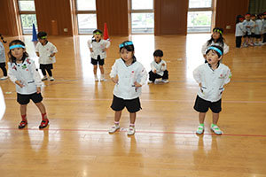 リズムフェスティバルの活動　年少Bチーム