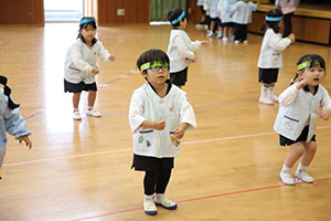 リズムフェスティバルの活動　年少Bチーム