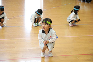 リズムフェスティバルの活動　年少Bチーム
