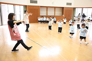 リズムフェスティバルの活動　年少Bチーム