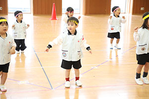 リズムフェスティバルの活動　年少Bチーム