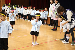 リズムフェスティバルの活動　年少Bチーム