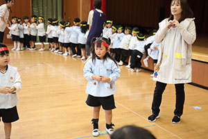 リズムフェスティバルの活動　年少Bチーム