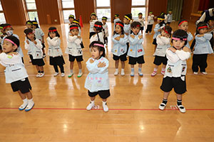 リズムフェスティバルの活動　年少Bチーム