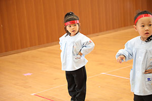 リズムフェスティバルの活動　年少Bチーム