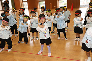 リズムフェスティバルの活動　年少Bチーム