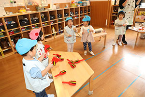 みんなで自由あそび　2歳児クラス