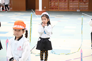 リズムフェスティバルの活動　年長Aチーム