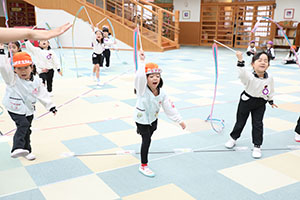 リズムフェスティバルの活動　年長Aチーム
