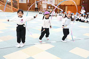 リズムフェスティバルの活動　年長Aチーム