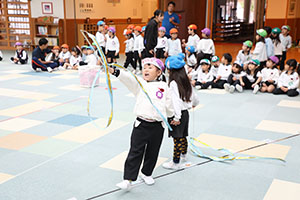 リズムフェスティバルの活動　年長Aチーム