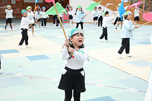 リズムフェスティバルの活動　年長Bチーム