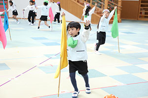 リズムフェスティバルの活動　年長Bチーム