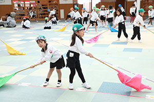 リズムフェスティバルの活動　年長Bチーム