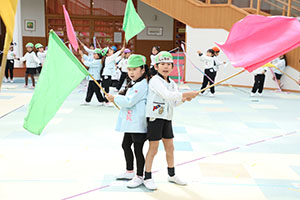 リズムフェスティバルの活動　年長Bチーム