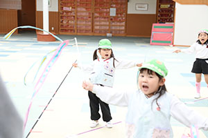 リズムフェスティバルの活動　年長Bチーム