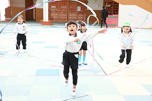 リズムフェスティバルの活動　年長Bチーム