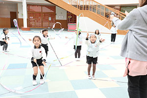 リズムフェスティバルの活動　年長Bチーム