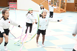 リズムフェスティバルの活動　年長Bチーム