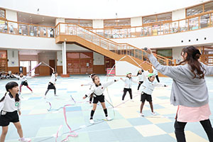 リズムフェスティバルの活動　年長Bチーム