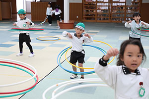 リズムフェスティバルの活動　年長Bチーム