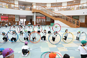 リズムフェスティバルの活動　年長Bチーム