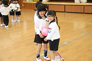 体操教室　ーボール投げー　ひまわり