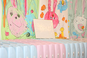 イングリッシュ　きりん・うさぎ　　ことり・ぱんだ