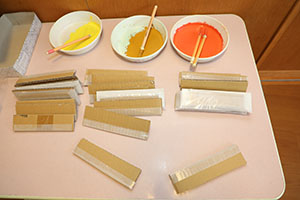 栗の制作　あひる