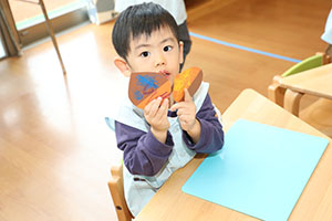 栗の制作　あひる