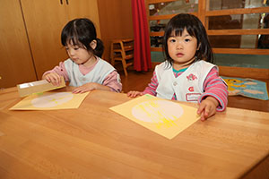 栗の制作　あひる