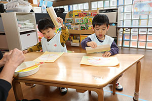 栗の制作　あひる