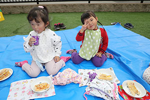 キッズガーデンでピクニック🍴　ぺんぎん