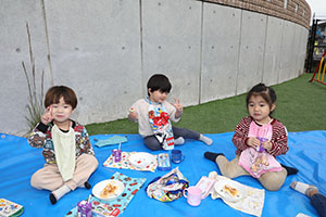 キッズガーデンでピクニック🍴　ぺんぎん