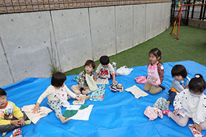 キッズガーデンでピクニック🍴　ぺんぎん