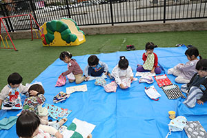 キッズガーデンでピクニック🍴　ぺんぎん