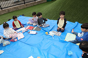 キッズガーデンでピクニック🍴　ぺんぎん