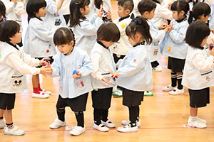 歌・カスタの予行が行われました　年少組