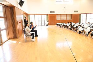 歌・カスタの予行が行われました　年中組