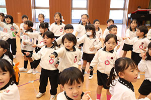 歌・カスタの予行が行われました　年中組