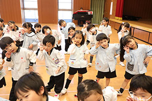 歌・カスタの予行が行われました　年中組