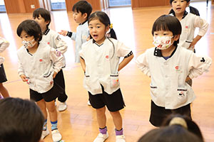 歌・カスタの予行が行われました　年中組
