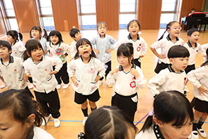 歌・カスタの予行が行われました　年中組