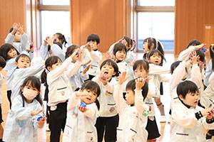 歌・カスタの予行が行われました　年中組